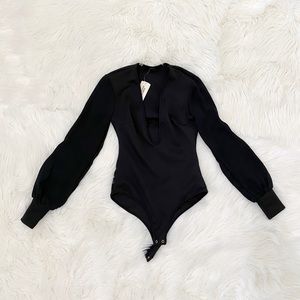 Forever 21 Mesh Sleeve Bodysuit